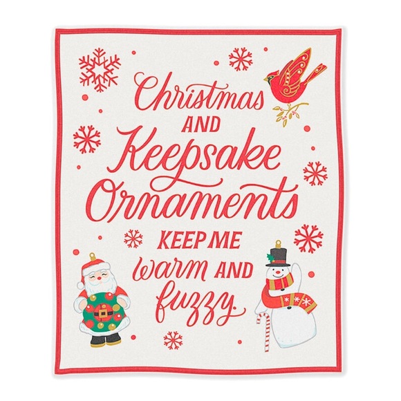 Hallmark Holiday Limited Time Nwt Hallmark Christmas Keepsake Ornament Blanket Holiday Throw